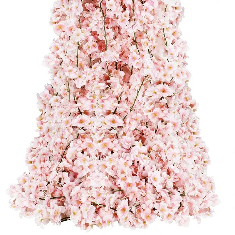Guirlande de fleurs artificielles Sakura 180 cm pour décoration de mariage et événements - UniqNoces