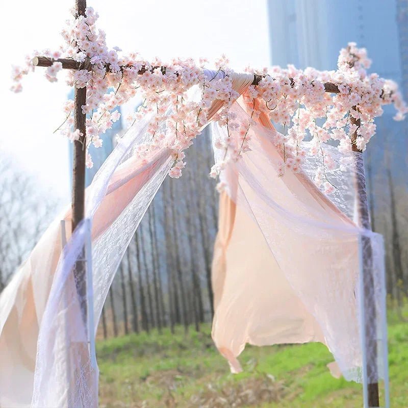 Guirlande de fleurs artificielles Sakura 180 cm pour décoration de mariage et événements - UniqNoces