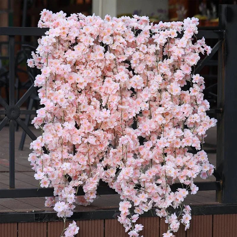 Guirlande de fleurs artificielles Sakura 180 cm pour décoration de mariage et événements - UniqNoces
