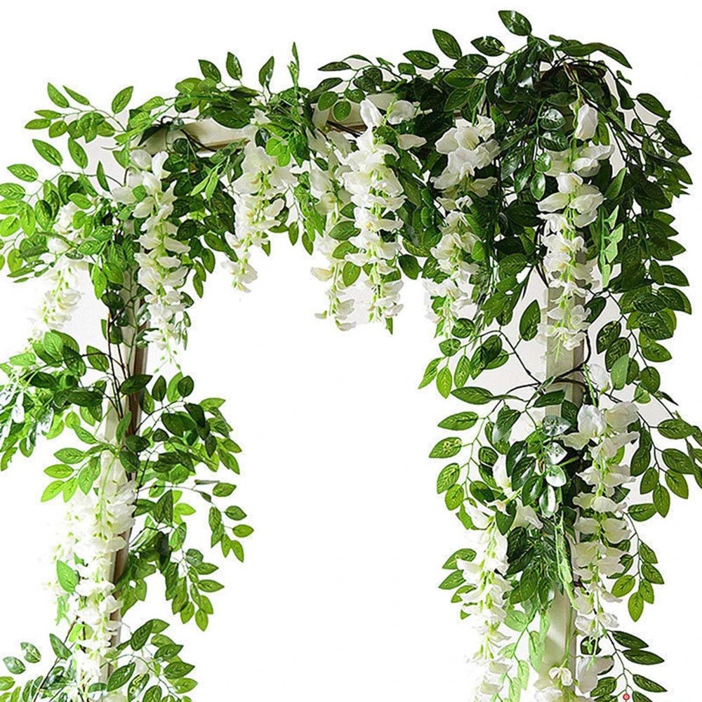 Guirlande de Glycine Artificielle 1.8m pour Décoration de Mariage - UniqNoces
