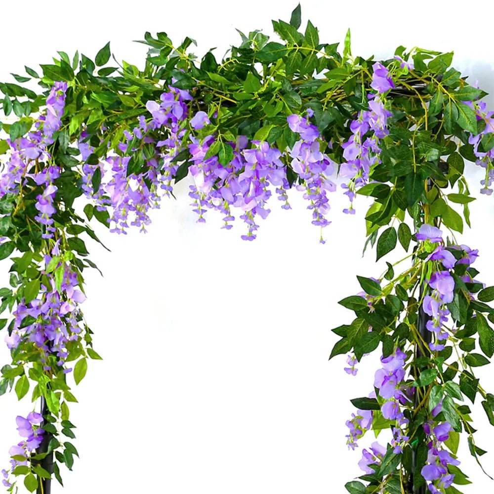 Guirlande de Glycine Artificielle 1.8m pour Décoration de Mariage - UniqNoces