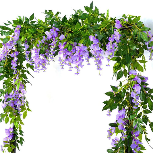 Guirlande de Glycine Artificielle 1.8m pour Décoration de Mariage - UniqNoces