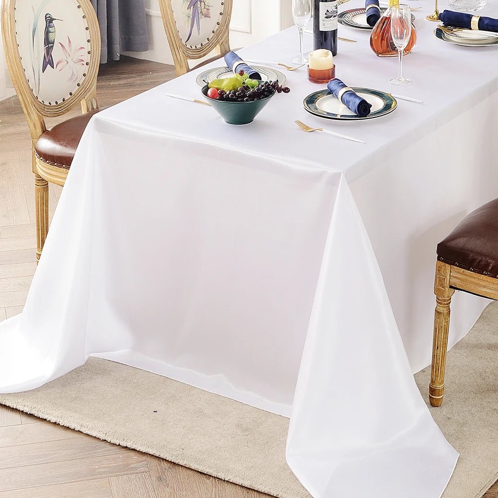 Nappes Satin Rectangulaires Mariage - Décoration Événements et Réceptions - UniqNoces