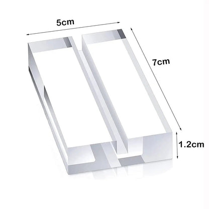 Porte - numéros en acrylique transparent pour mariage - Support de numéro de table et affichage de photos - UniqNoces