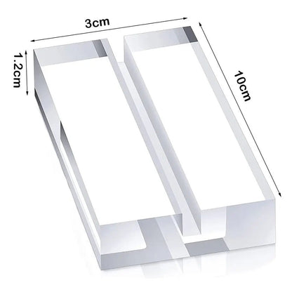 Porte - numéros en acrylique transparent pour mariage - Support de numéro de table et affichage de photos - UniqNoces